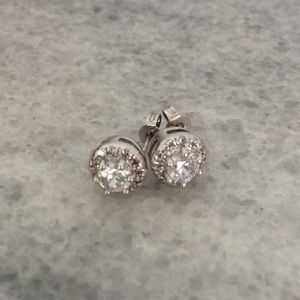 Express Rhinestone Halo Earrings